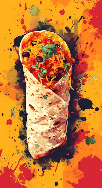 Diseño de fondo de carteles de comida Una celebración vibrante de las delicias culinarias y culturales de México