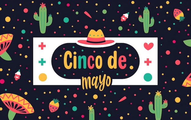 Diseño de fondo de Cinco de Mayo