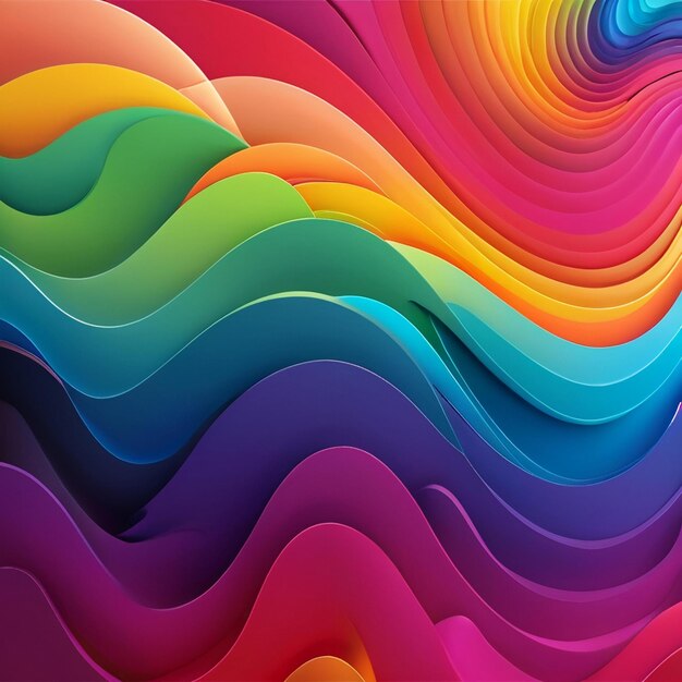 El diseño de fondo colorido AI generó la mejor calidad de imagen de papel tapiz hiperrealista
