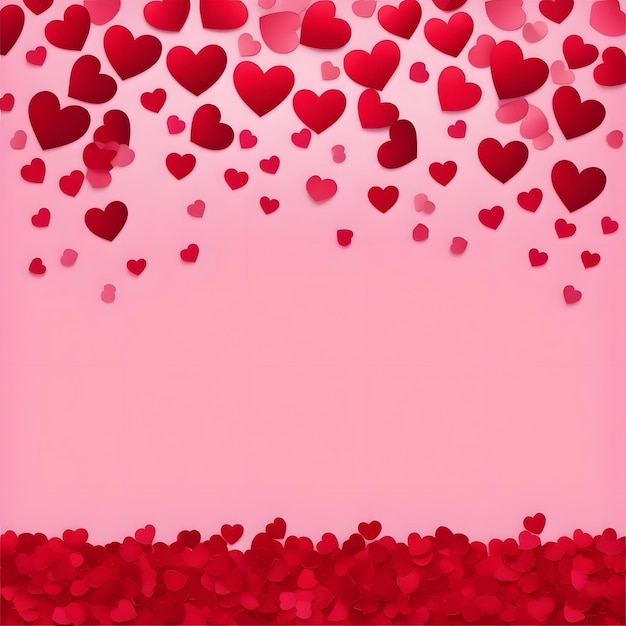 Diseño de fondo del corazón del día de San Valentín