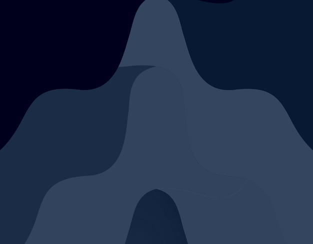 Diseño de fondo creativo abstracto de satén oscuro y azul suave