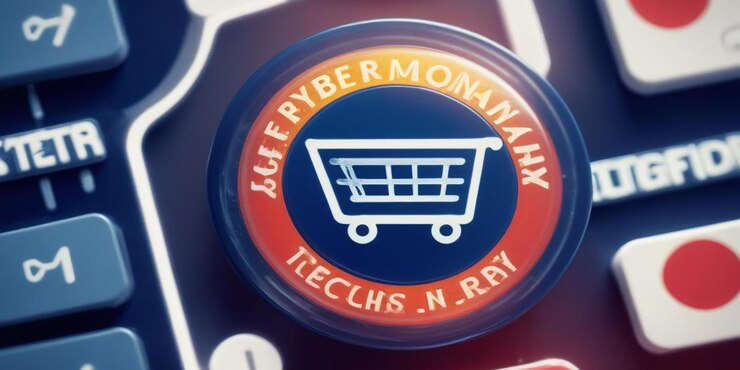 Foto diseño de fondo de cyber monday con tipografía