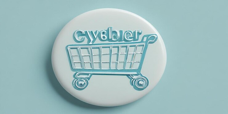 Foto diseño de fondo de cyber monday con tipografía