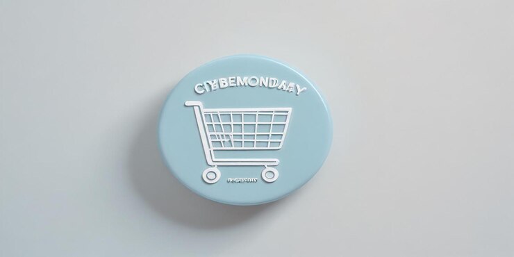 Foto diseño de fondo de cyber monday con tipografía