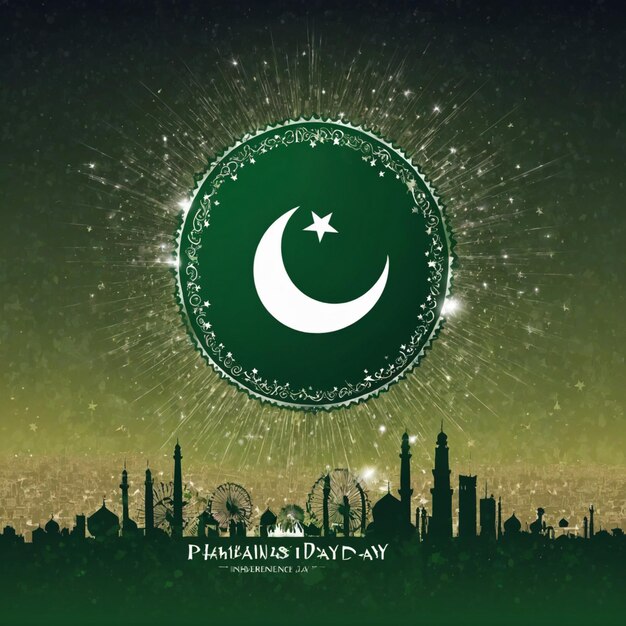 Diseño de fondo del Día de Pakistán