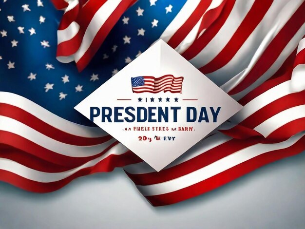 Foto diseño de fondo para el día de los presidentes banner poster tarjeta de felicitación ilustración vectorial
