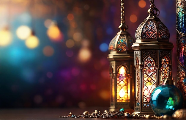 Diseño de fondo de estilo islámico para la celebración del ramadán