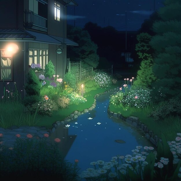 Diseño de fondo del Estudio Ghibli