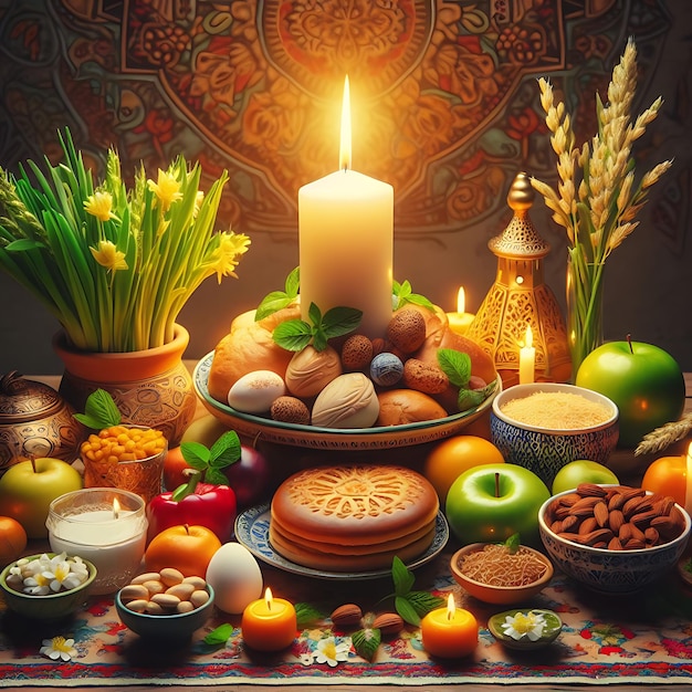Diseño de fondo de feliz Nowruz
