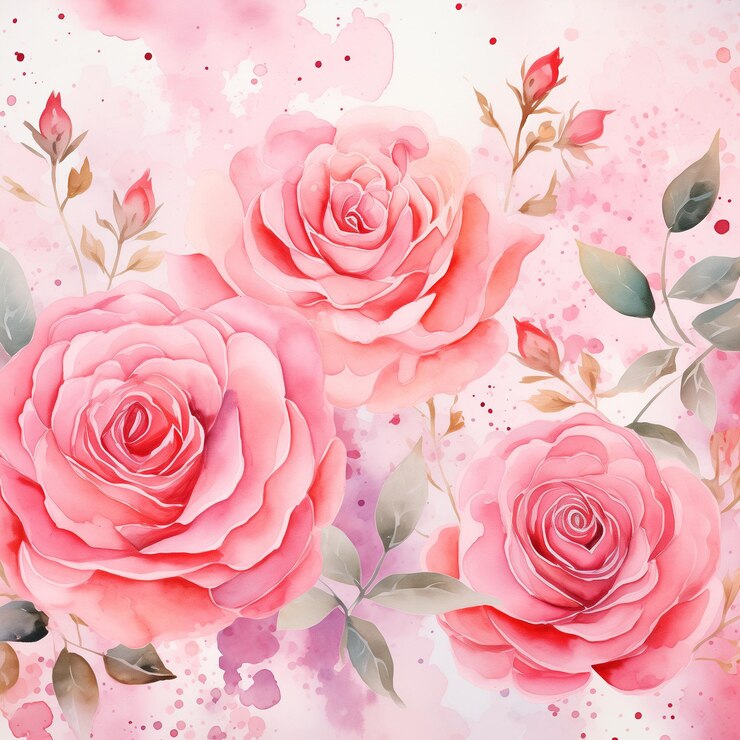 Diseño de fondo floral abstracto de acuarela colorida