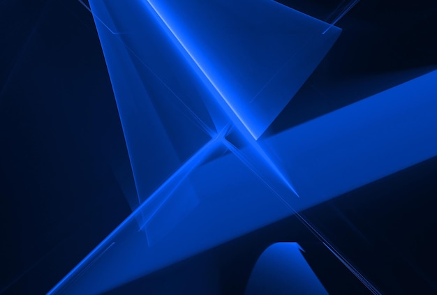 Diseño de fondo geométrico 3D abstracto azul del cielo