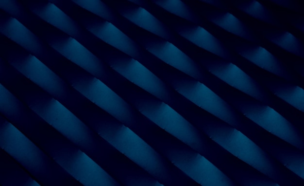 Diseño de fondo geométrico 3D abstracto de azul mineral oscuro