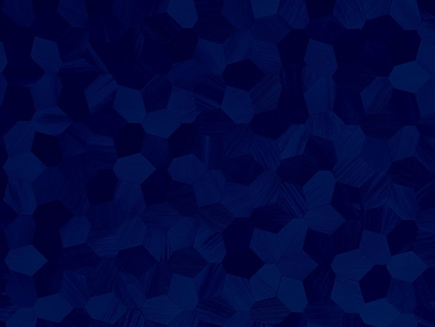 Diseño de fondo geométrico 3D abstracto en azul oscuro de Marietta