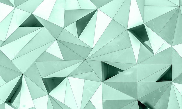 Diseño de fondo geométrico 3d abstracto Cal Poly Color verde