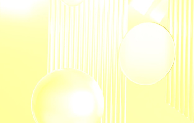 Diseño de fondo geométrico 3D abstracto Color amarillo calmante