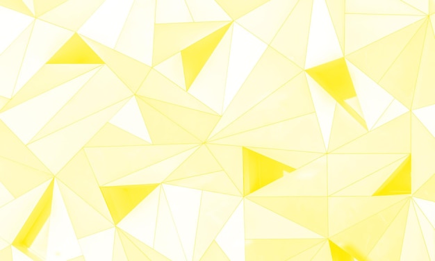 Diseño de fondo geométrico 3D abstracto Color amarillo medio claro