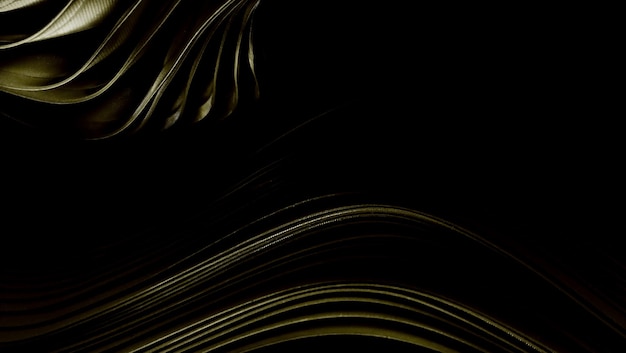 Diseño de fondo geométrico 3D abstracto Color amarillo suave oscuro