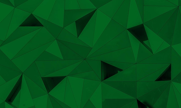 Diseño de fondo geométrico 3d abstracto Color verde discordia oscuro