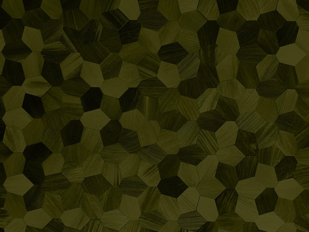 Diseño de fondo geométrico 3D abstracto Color verde primavera oscuro