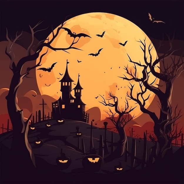 Diseño de fondo de Halloween 6