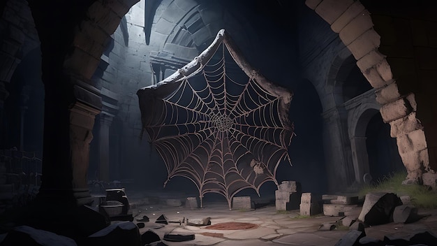 Diseño de fondo de Halloween generado por Ai