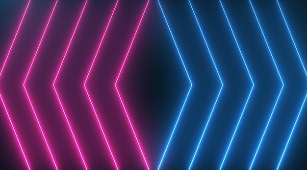 Diseño de fondo de luces de neón abstractas