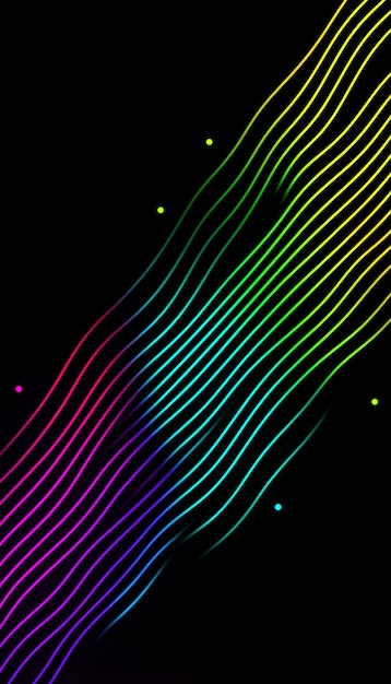 diseño de fondo de luces de neón abstracto de vector