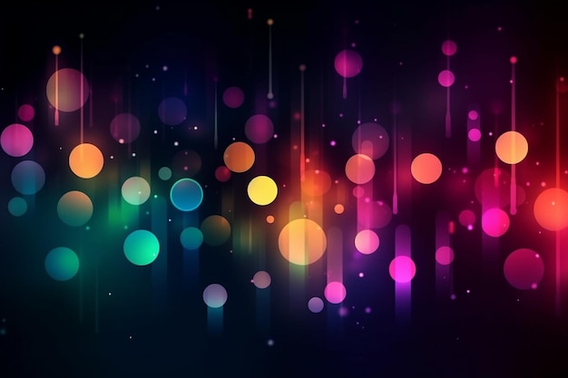 Diseño de fondo de luces