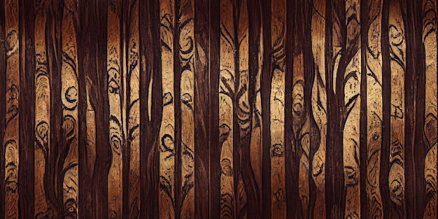 Foto diseño de fondo de madera oscura. ilustración 3d. textura de madera marrón. resumen textura de madera