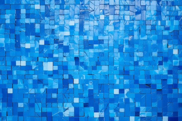 Foto diseño de fondo de mosaico azul