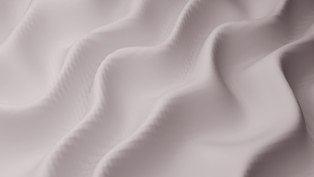 Diseño de fondo de onda blanca abstracta de render 3d