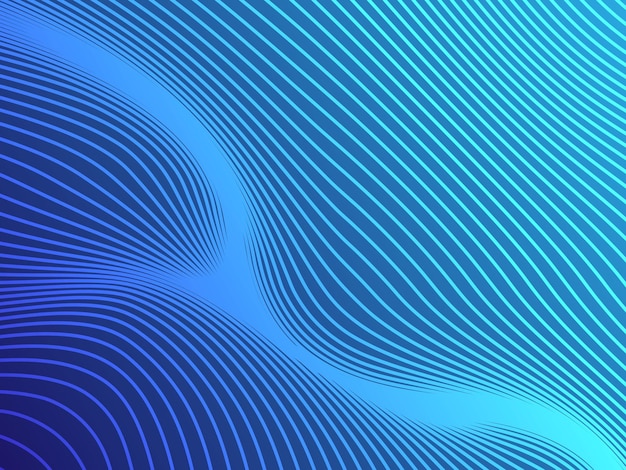 Diseño de fondo ondulado abstracto de color azul Diseño de papel tapiz ondulado azul