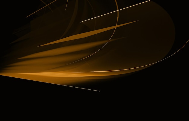 Diseño de fondo de papel curvo de bronce abstracto naranja