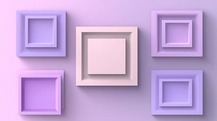 Foto diseño de fondo de pared de cuadrados pastel