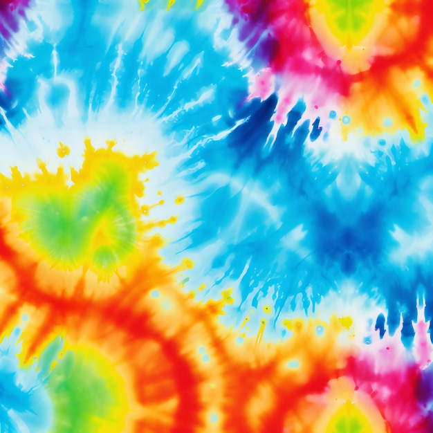 Diseño de fondo de patrón Tie Dye de patrones sin fisuras