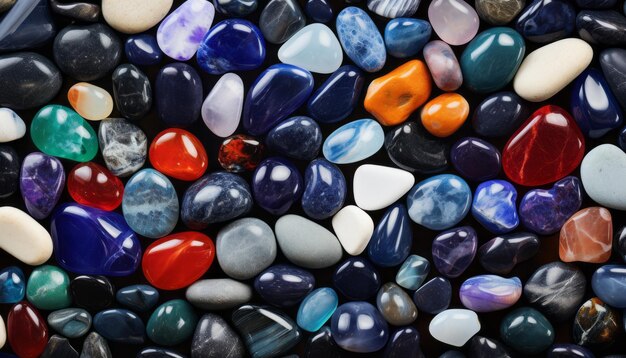 Diseño de fondo con piedras naturales y más preciosas creadas con Inteligencia Artificial