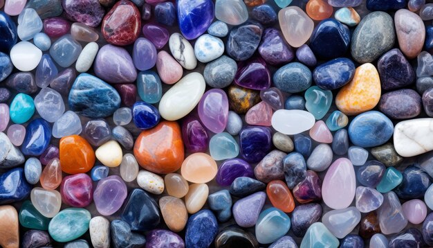 Diseño de fondo con piedras naturales y más preciosas creadas con Inteligencia Artificial