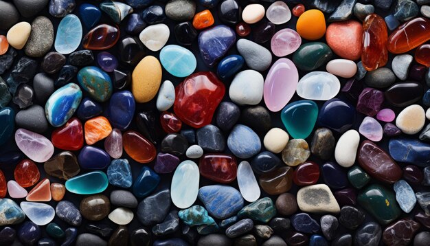 Diseño de fondo con piedras naturales y más preciosas creadas con Inteligencia Artificial