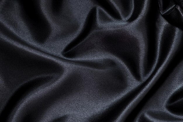 Diseño de fondo de seda negra elegante suave
