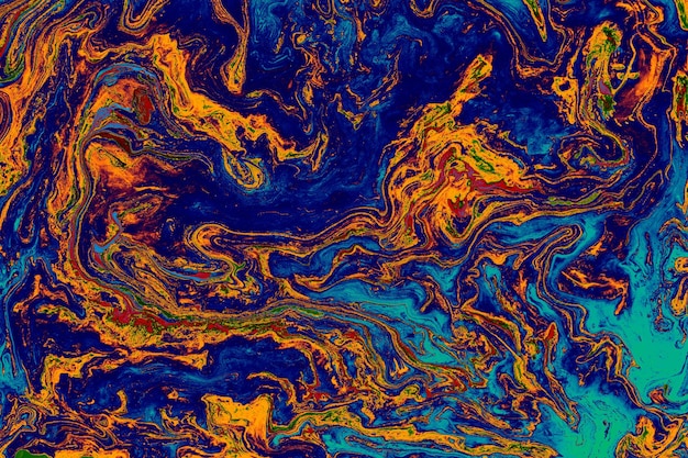 Diseño de fondo de textura de marmoleado de ebru abstracto