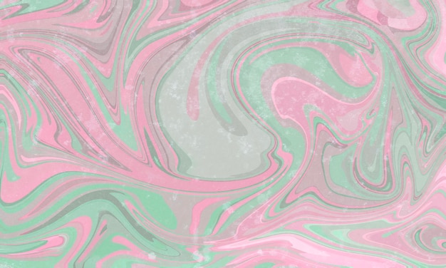 Diseño de fondo verde y rosa de mármol grunge