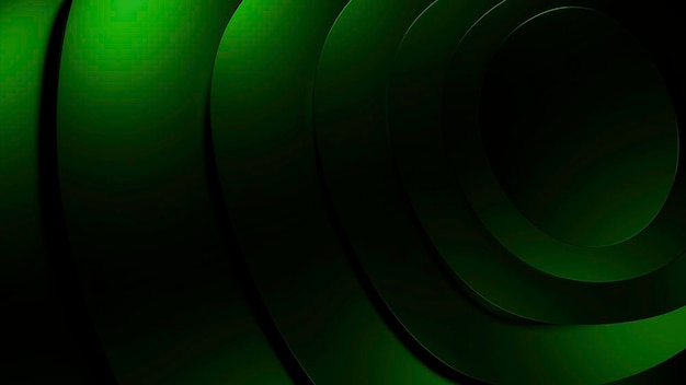 Diseño de fondo verde y turquesa óvalos circundados en formato ud girando en círculo