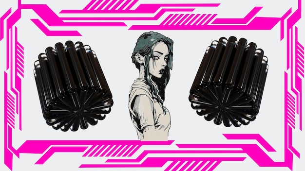 Diseño de fondos de juegos de Cyberpunk en HD 1