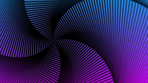 Diseño de fondos mínimos Diseño colorido de líneas Patrones geométricos futuros Imagen generada digital Ilustración elegante de moda