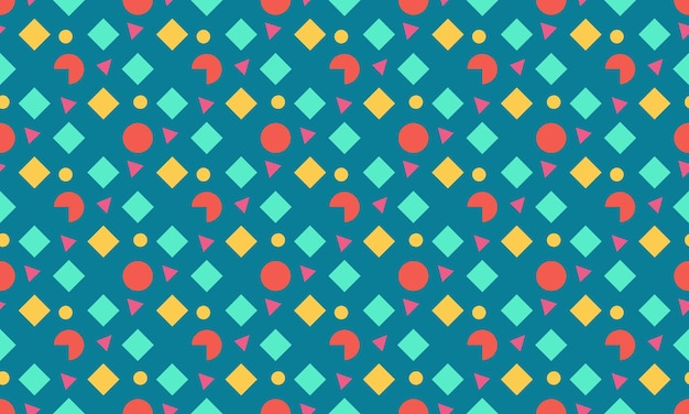 Diseño de formas geométricas planas patrón sin costuras para fondo de papel tapiz
