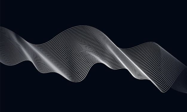 Diseño de formas de onda abstractas para presentaciones y redes sociales