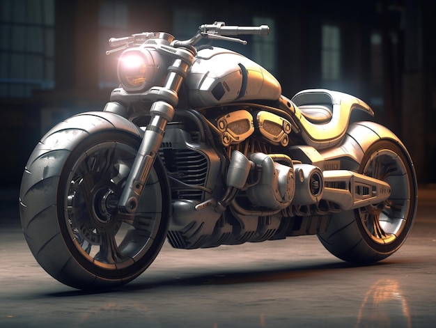 Diseño futurista de motocicletas
