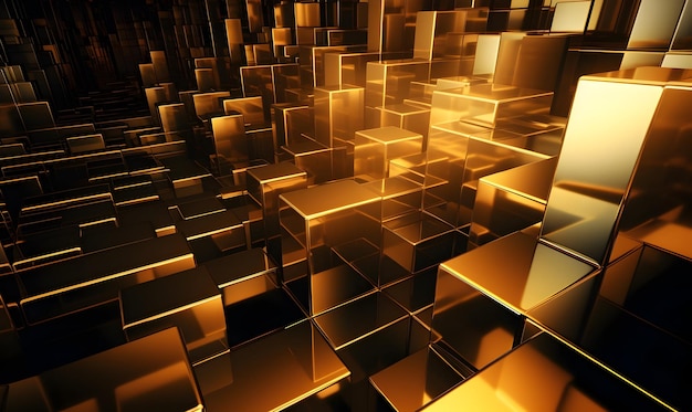 Diseño geométrico de fondo abstracto en 3D