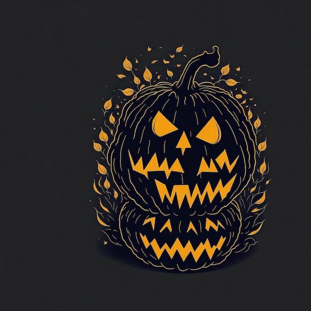 diseño gráfico camiseta diseño plano Halloween