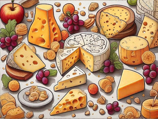 un diseño gráfico del día del queso